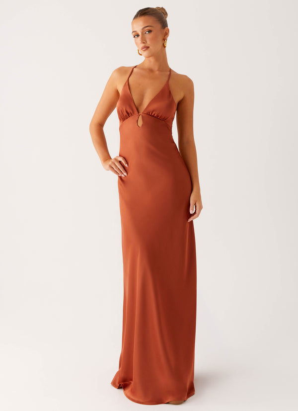 peppermayo Peppermayo Exclusive - Sundowner Maxi Dress - Rust