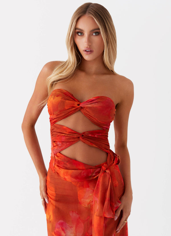 peppermayo Peppermayo Exclusive - Sunlight Cascade Top - Amber