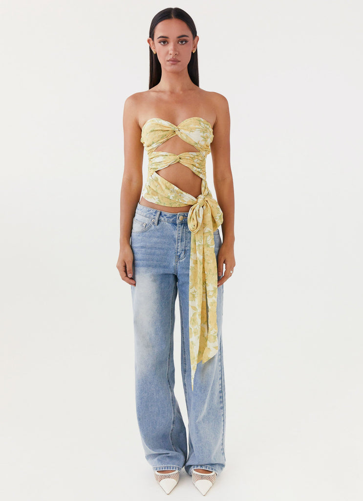 Peppermayo Peppermayo Exclusive - Sunlight Cascade Top - Daffodil