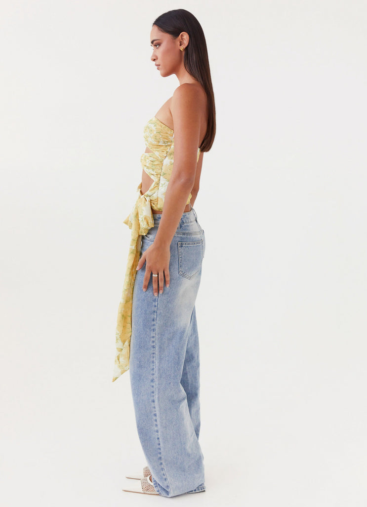 Peppermayo Peppermayo Exclusive - Sunlight Cascade Top - Daffodil