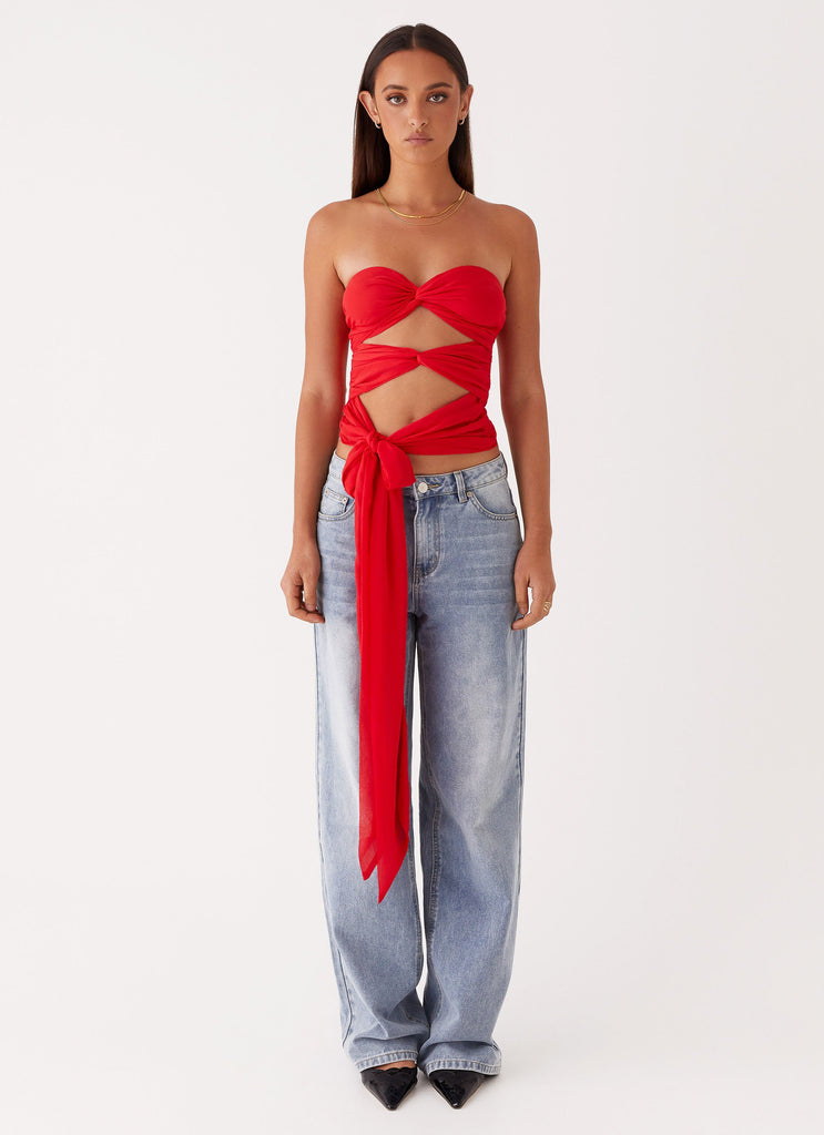 Peppermayo Peppermayo Exclusive - Sunlight Cascade Top - Red