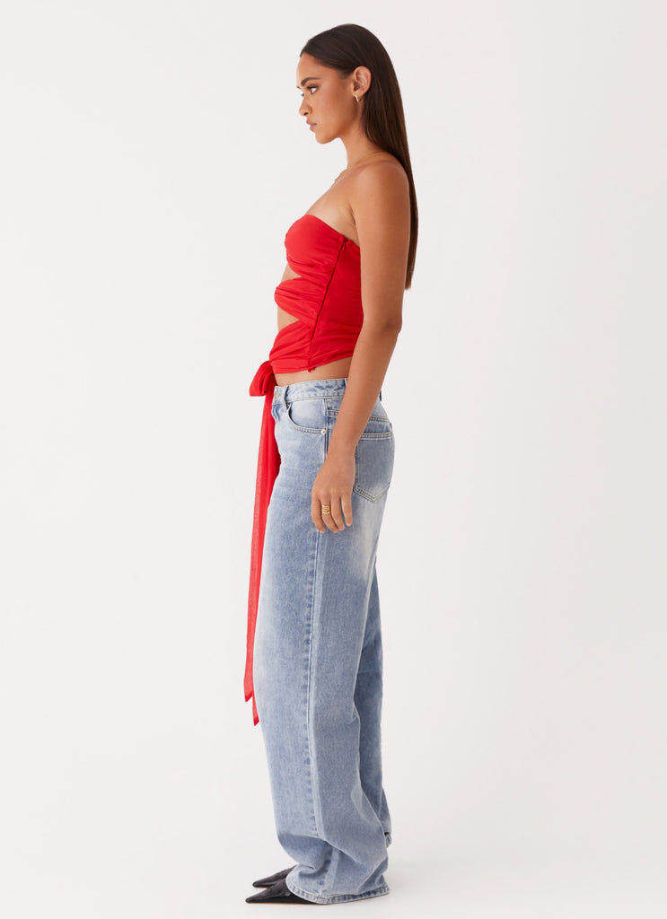 Peppermayo Peppermayo Exclusive - Sunlight Cascade Top - Red