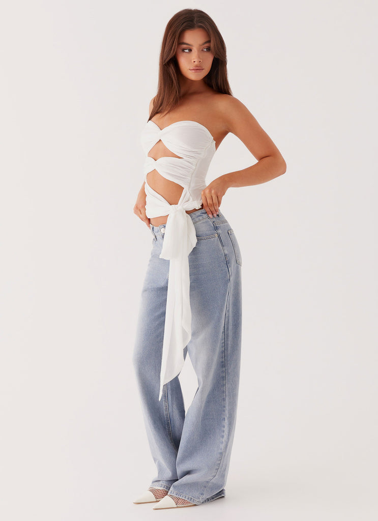 Peppermayo Peppermayo Exclusive - Sunlight Cascade Top - White