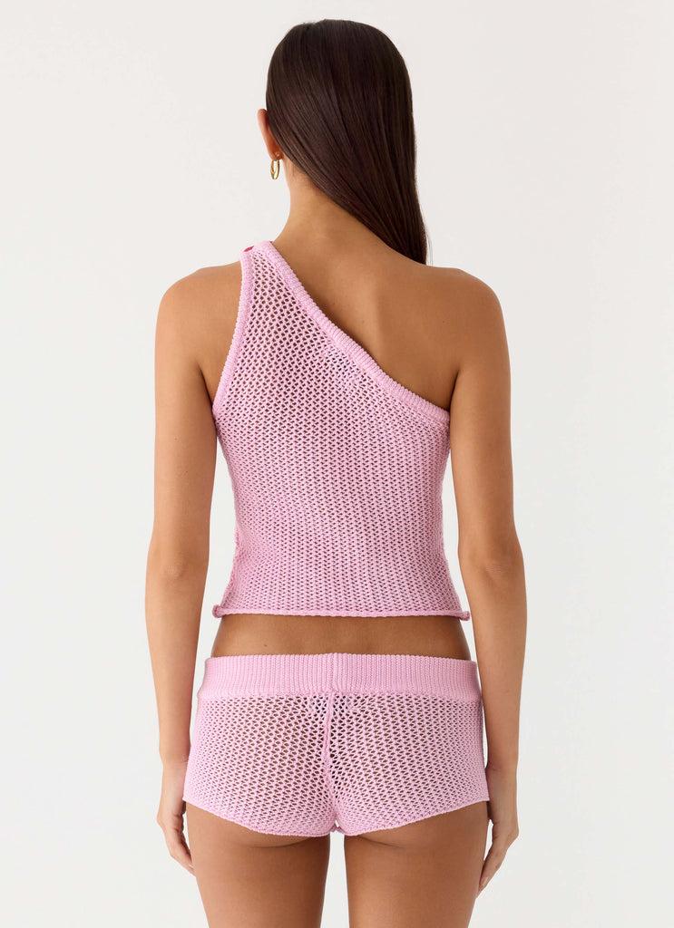 Peppermayo Peppermayo Exclusive - Sunray Shine Crochet Top - Pink