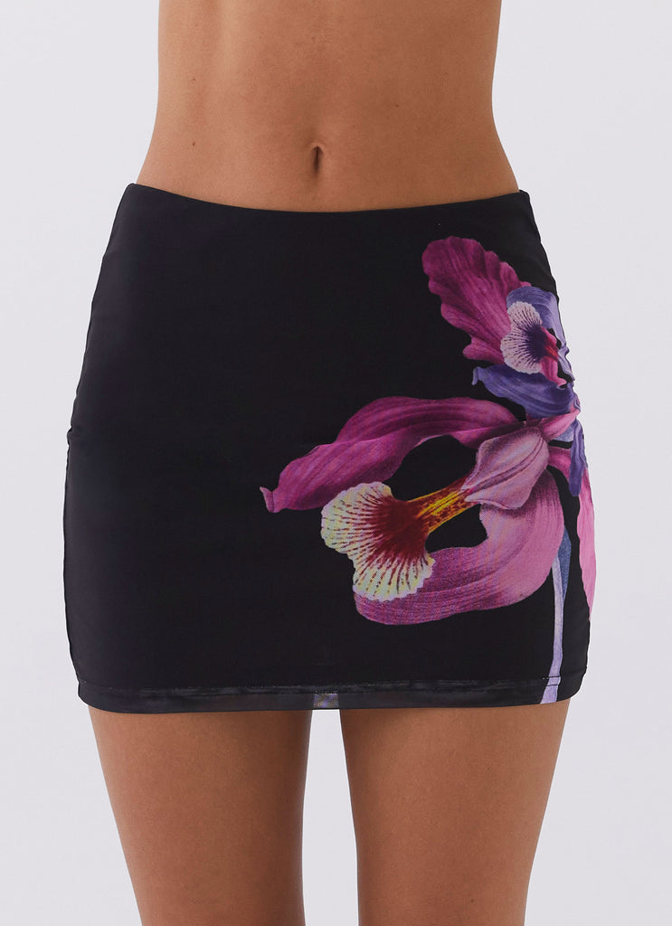 Peppermayo Peppermayo Exclusive - Sunset Bliss Mesh Mini Skirt - Cosmo Floral