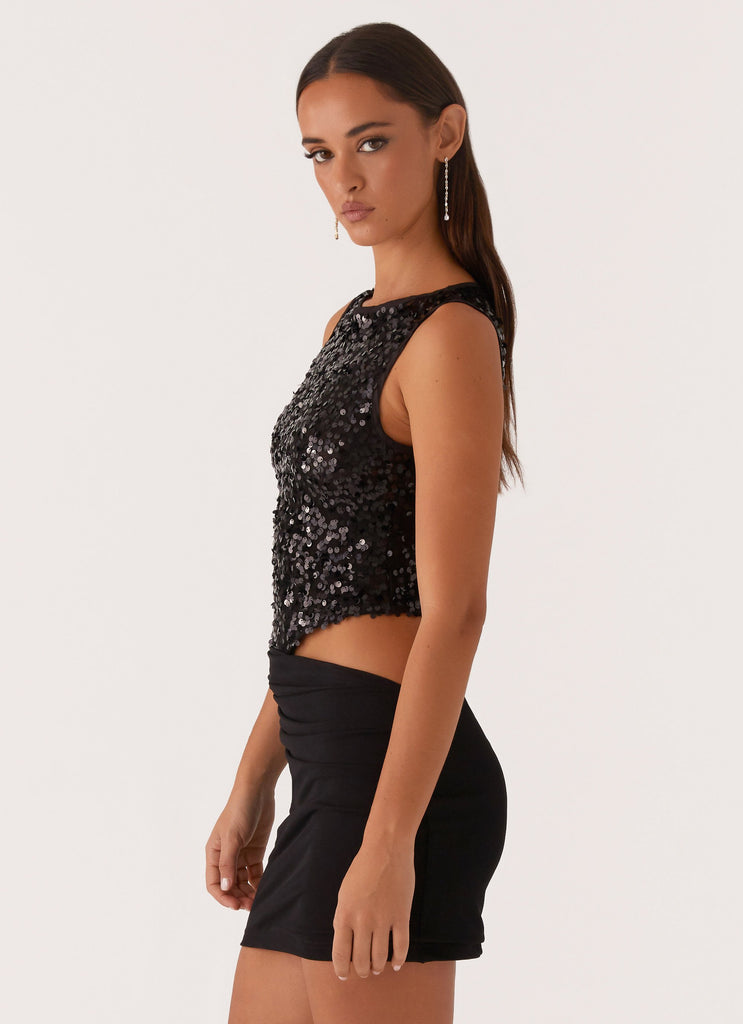 Peppermayo Peppermayo Exclusive - Superstition Sequin Mini Dress - Black