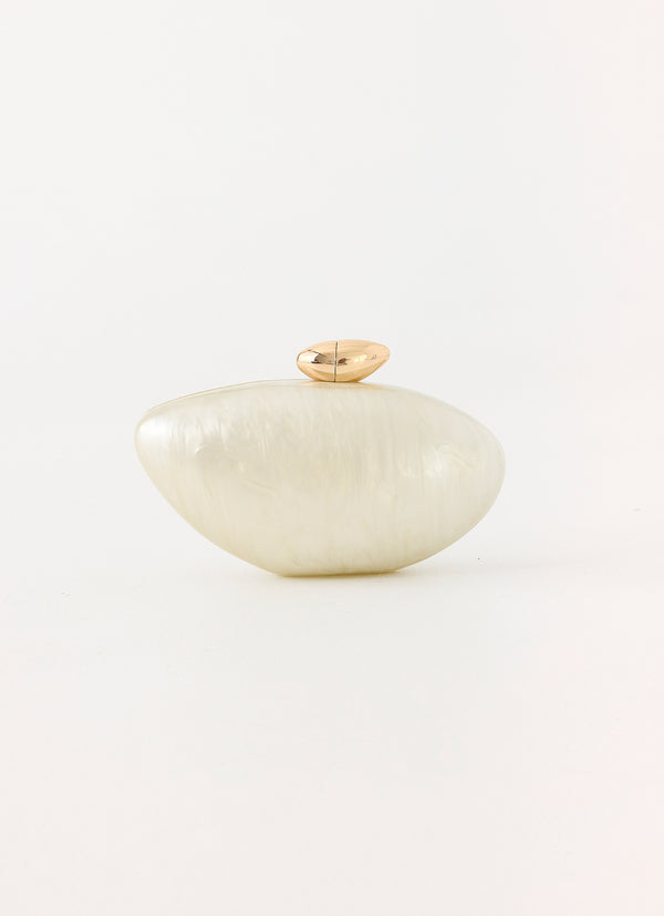 peppermayo Peppermayo Exclusive - Sweet Escape Clutch Bag - Pearl