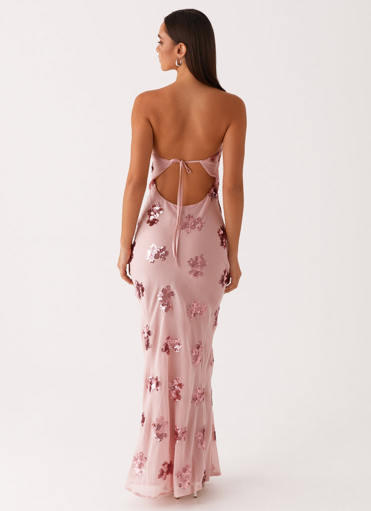 Peppermayo Peppermayo Exclusive - Sweet Escape Sequin Maxi Dress - Baby Pink