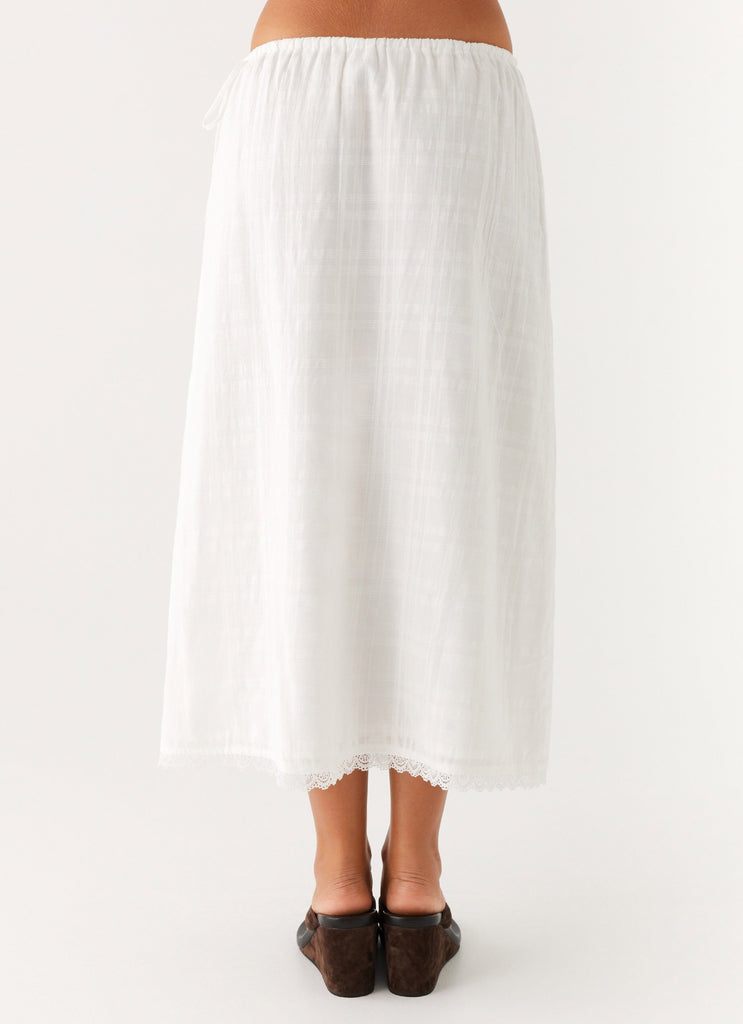 Peppermayo Peppermayo Exclusive - Sweet Lullaby Midi Skirt - White