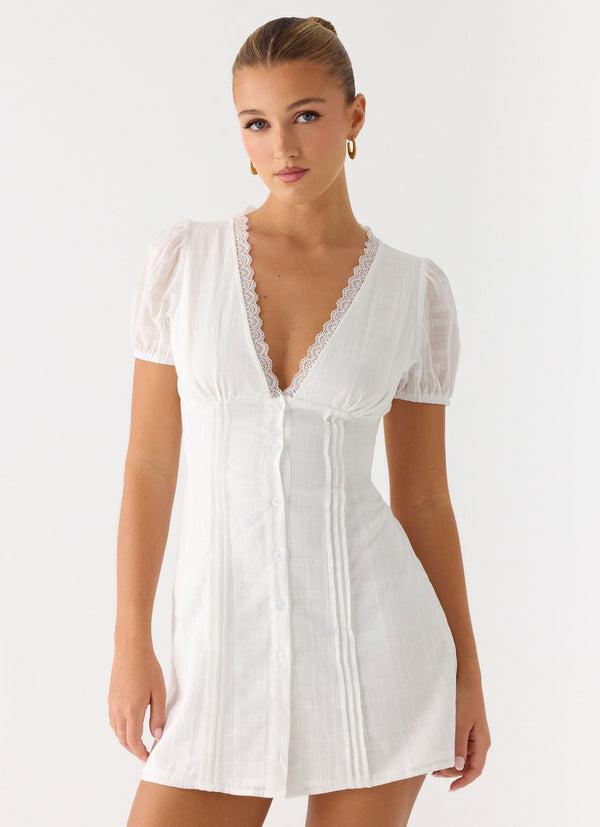 peppermayo Peppermayo Exclusive - Sweet Lullaby Mini Dress - White