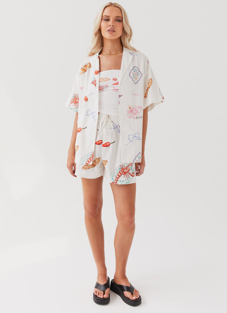 Peppermayo Peppermayo Exclusive - Sweet Relief Oversized Linen Shirt - Banchetto