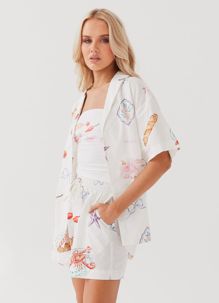 Peppermayo Peppermayo Exclusive - Sweet Relief Oversized Linen Shirt - Banchetto