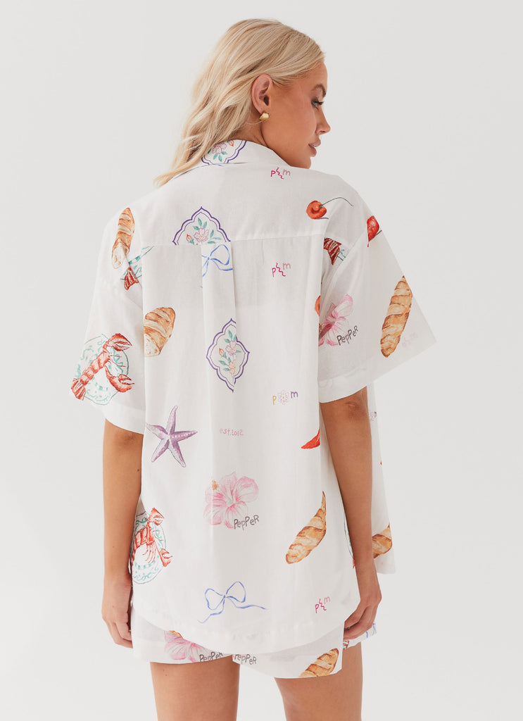 Peppermayo Peppermayo Exclusive - Sweet Relief Oversized Linen Shirt - Banchetto