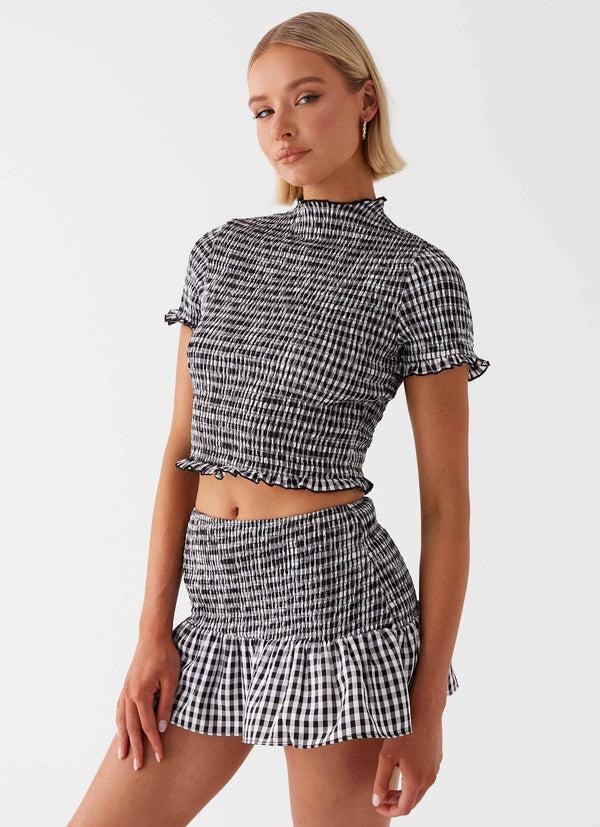 peppermayo Peppermayo Exclusive - Sweetest Pie Mini Skirt - Black