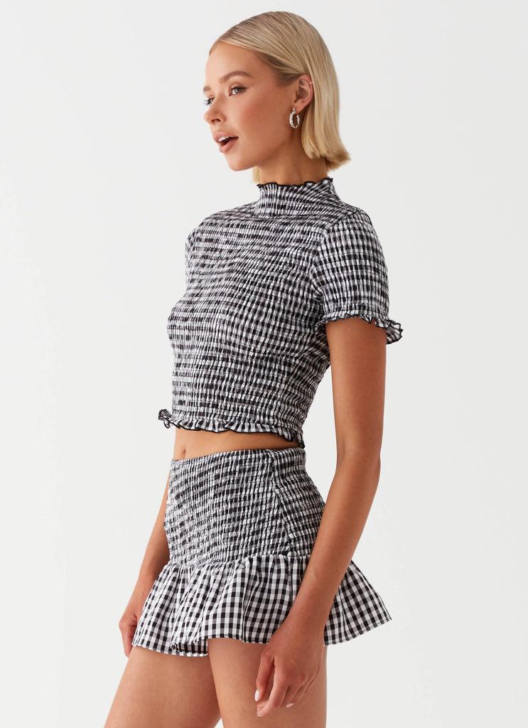 Peppermayo Peppermayo Exclusive - Sweetest Pie T-Shirt - Black Gingham