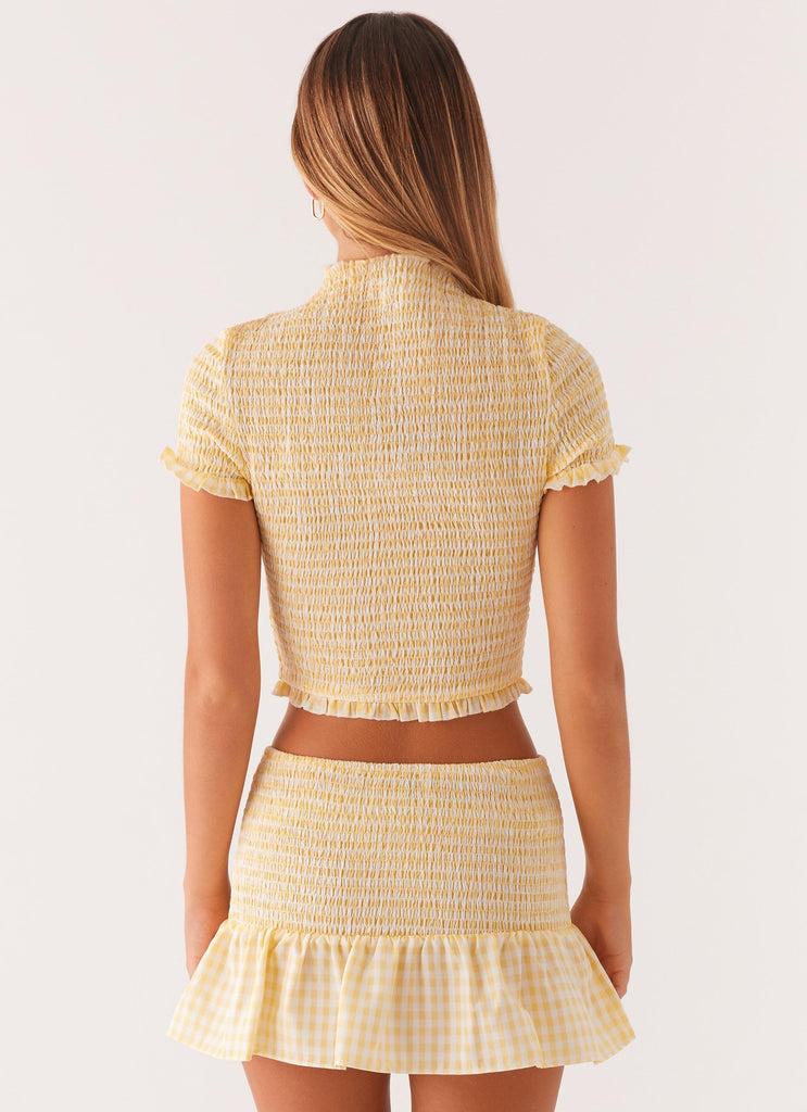 Peppermayo Peppermayo Exclusive - Sweetest Pie T-Shirt - Yellow Gingham