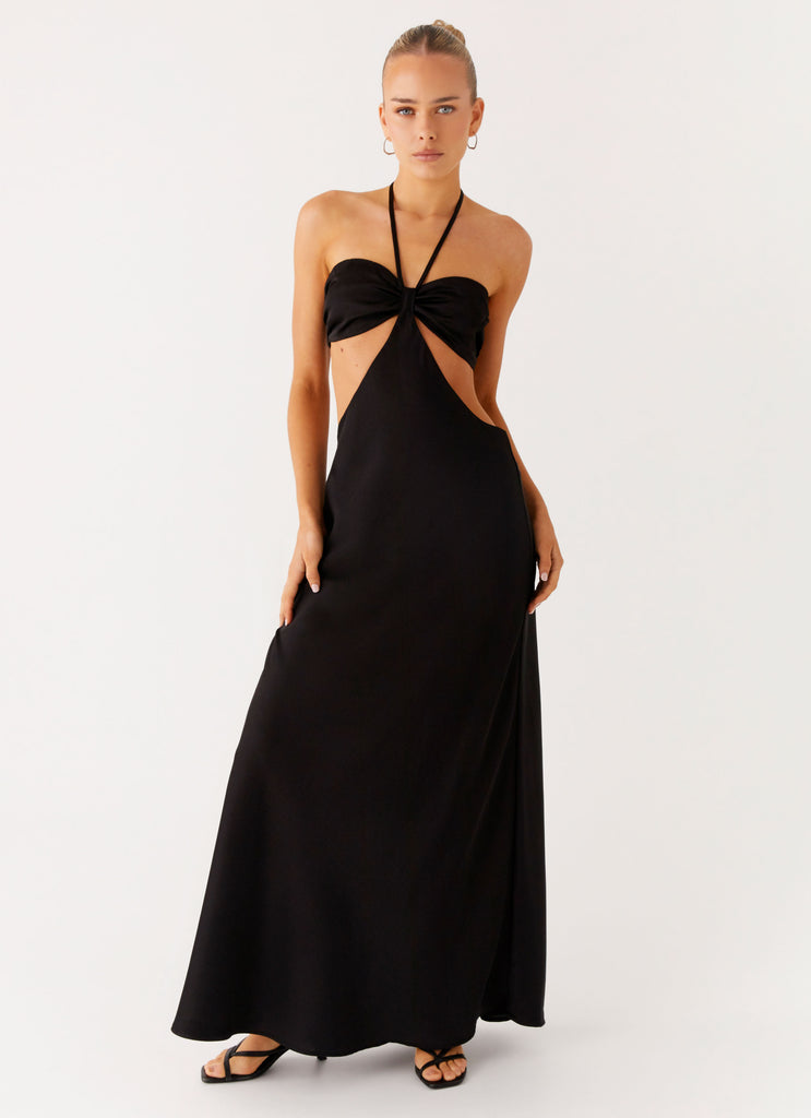 Peppermayo Peppermayo Exclusive - Sweetheart Cut Out Maxi Dress - Black