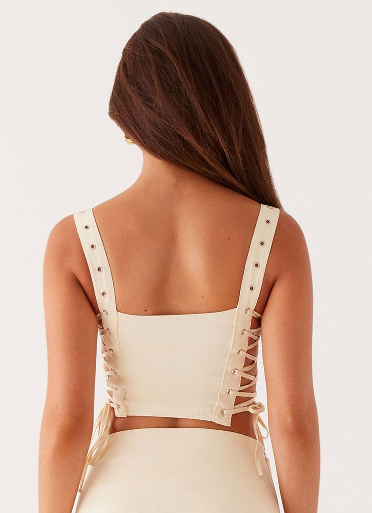Peppermayo Peppermayo Exclusive - Tahnee Eyelet Crop Top - Ivory