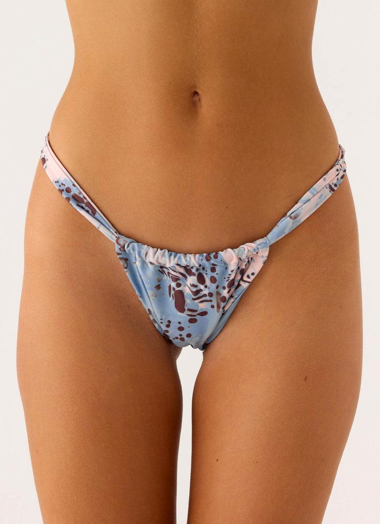 Peppermayo Peppermayo Exclusive - Tainy Scrunch Bikini Bottoms - Aqua Blur