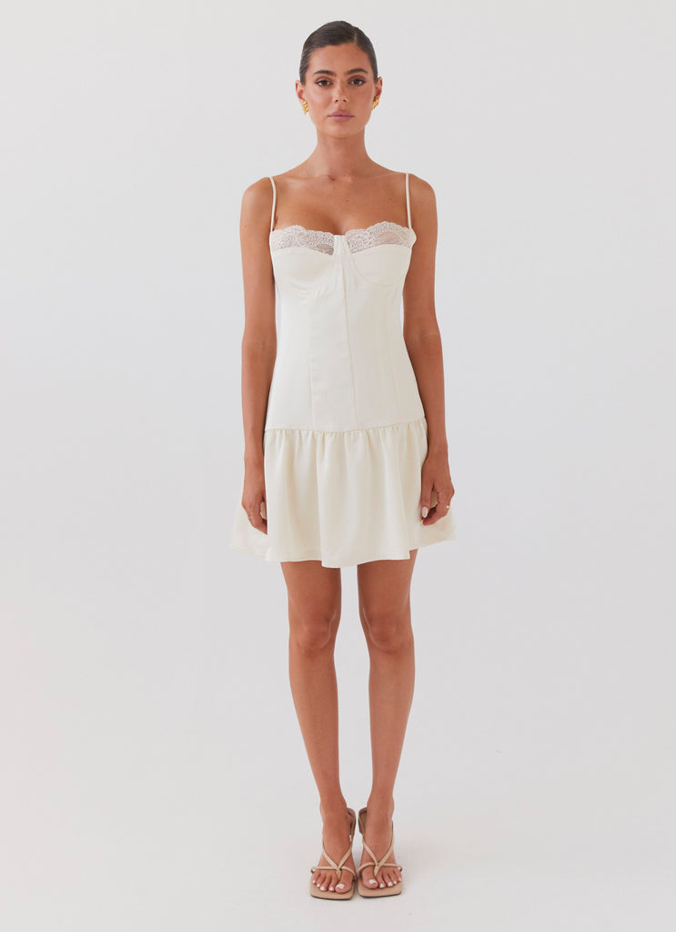 Peppermayo Peppermayo Exclusive - Take A Chance Bustier Mini Dress - Ivory