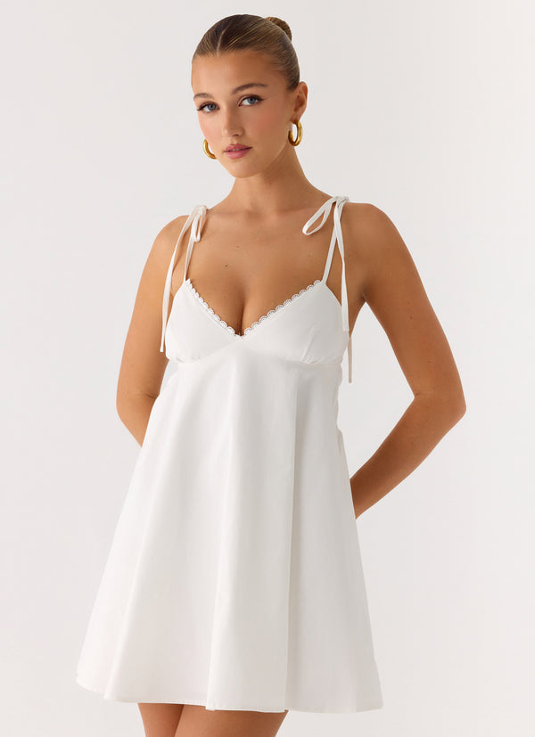 peppermayo Peppermayo Exclusive - Take Me High Mini Dress - White