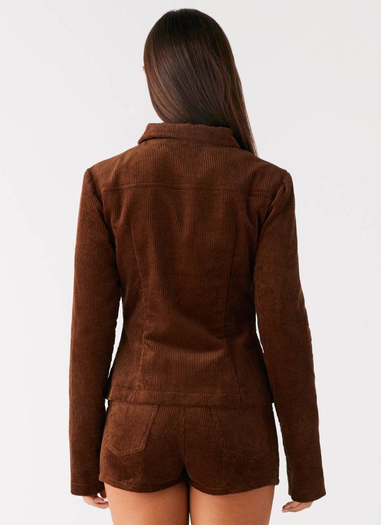 Peppermayo Peppermayo Exclusive - Taliyah Cord Jacket - Walnut