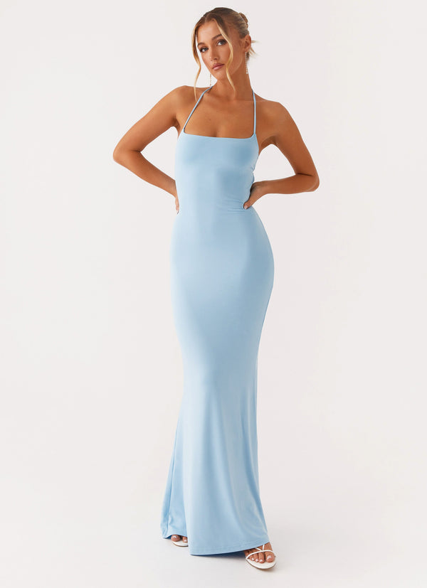 peppermayo Peppermayo Exclusive - Talk About Us Maxi Dress - Blue