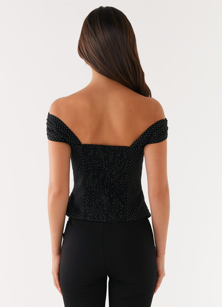 Peppermayo Peppermayo Exclusive - Tamera Top - Black Polka Dot