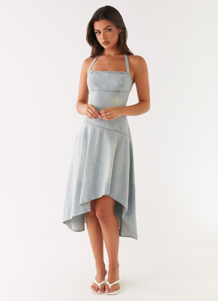 Peppermayo Peppermayo Exclusive - Tanisha Denim Midi Dress - Washed Blue