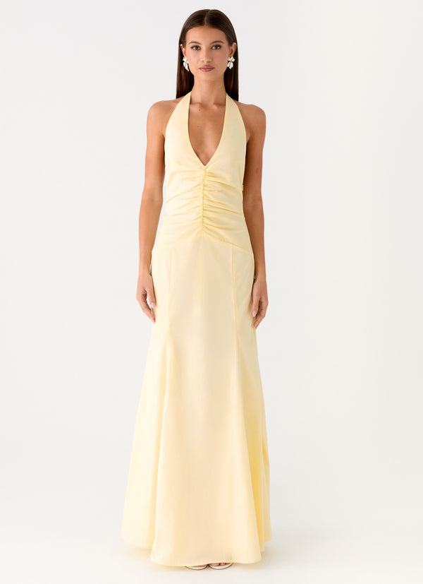 peppermayo Peppermayo Exclusive - Tanselle Maxi Dress - Butter