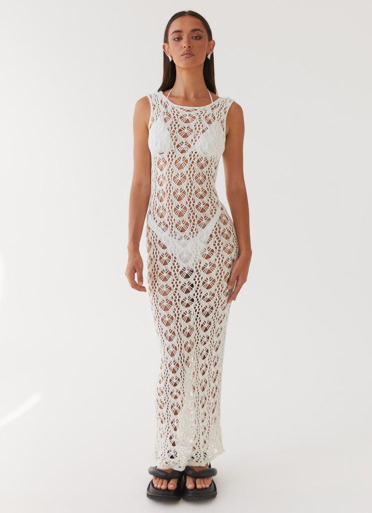 Peppermayo Peppermayo Exclusive - Tarlisa Crochet Maxi Dress - Cream