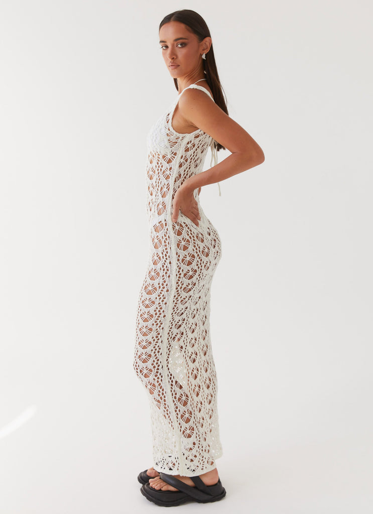 Peppermayo Peppermayo Exclusive - Tarlisa Crochet Maxi Dress - Cream