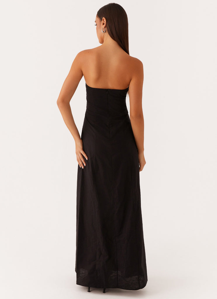 Peppermayo Peppermayo Exclusive - Tayla Linen Maxi Dress - Black