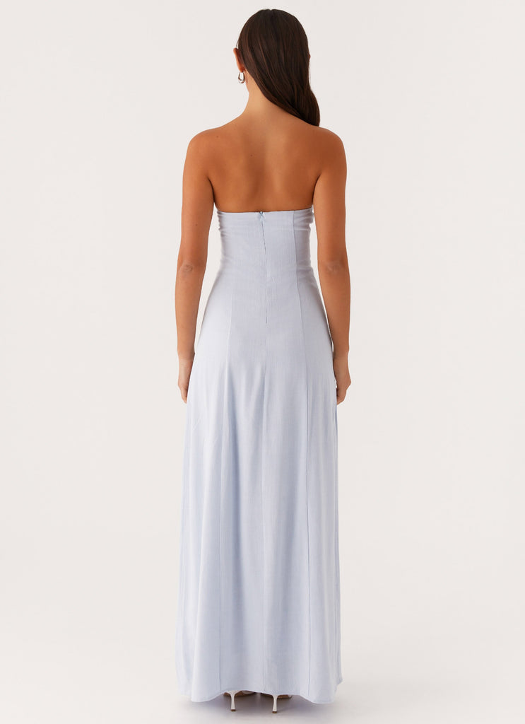 Peppermayo Peppermayo Exclusive - Tayla Linen Maxi Dress - Blue
