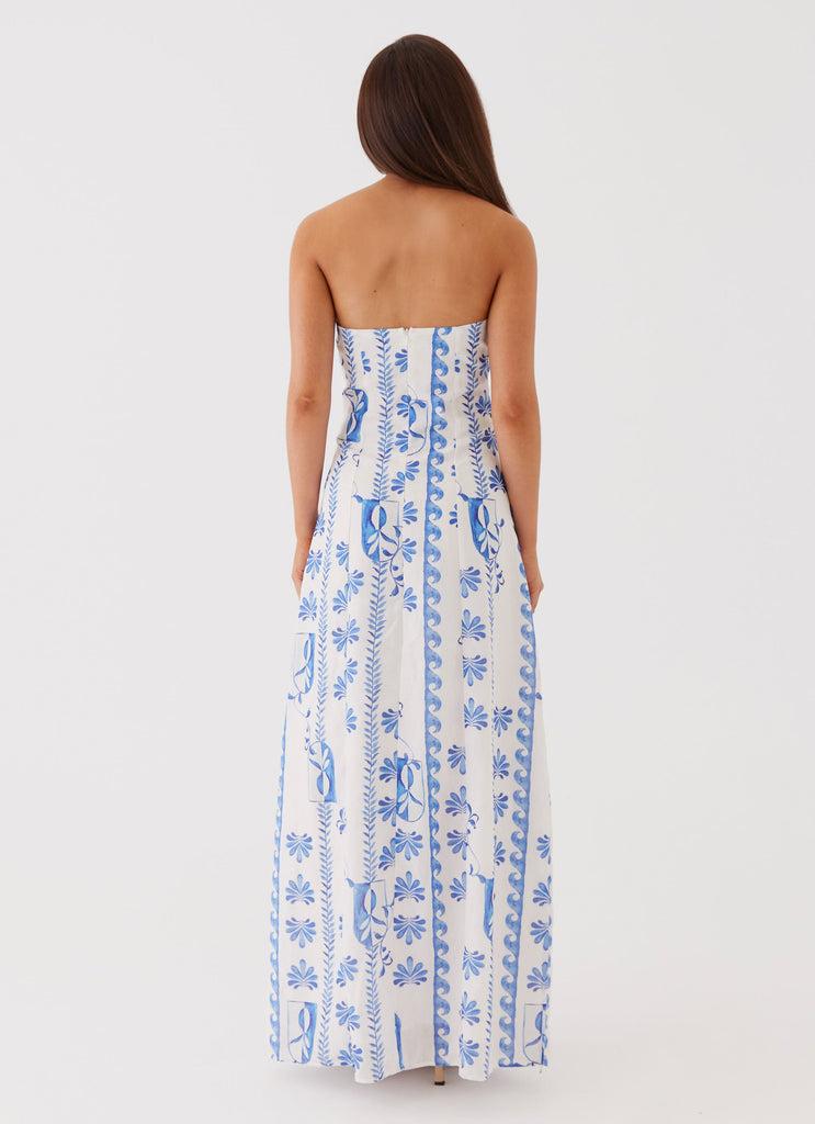 Peppermayo Peppermayo Exclusive - Tayla Linen Maxi Dress - Floral Wave