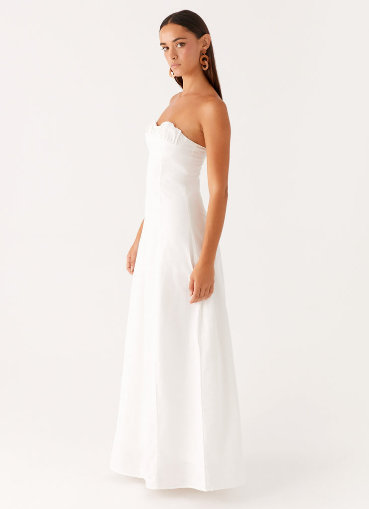 Peppermayo Peppermayo Exclusive - Tayla Linen Maxi Dress - White