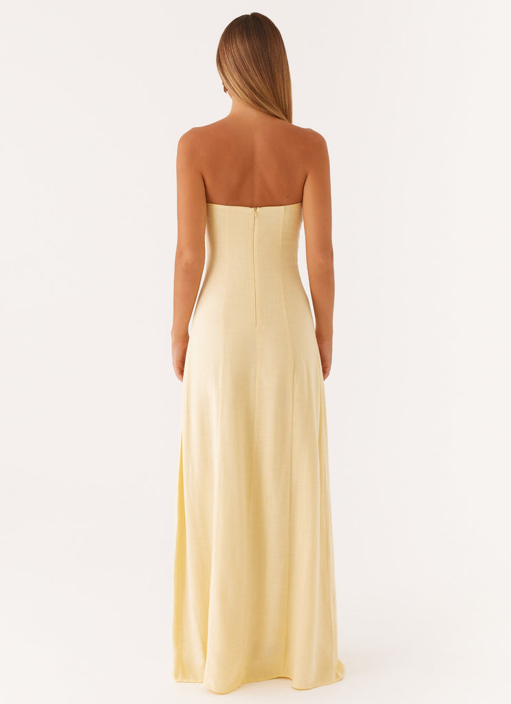 Peppermayo Peppermayo Exclusive - Tayla Linen Maxi Dress - Yellow