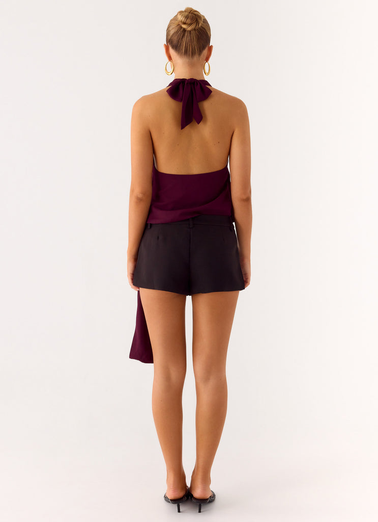 Peppermayo Peppermayo Exclusive - Teaha Wrap Top - Plum