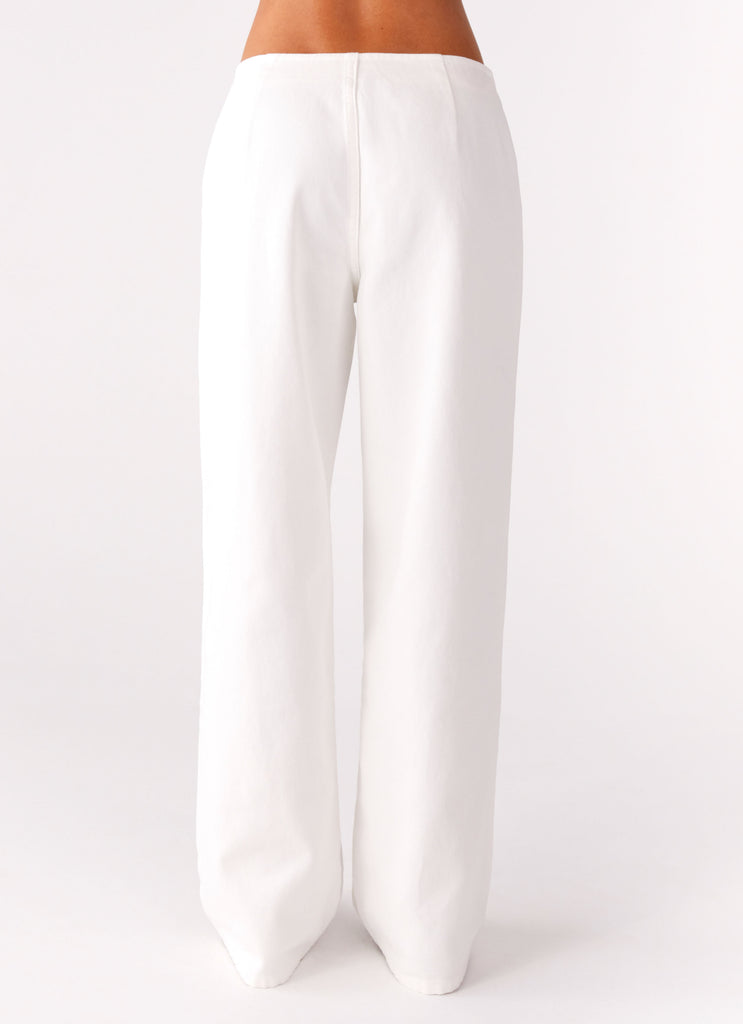 Peppermayo Peppermayo Exclusive - Texas Low Rise Jeans - White