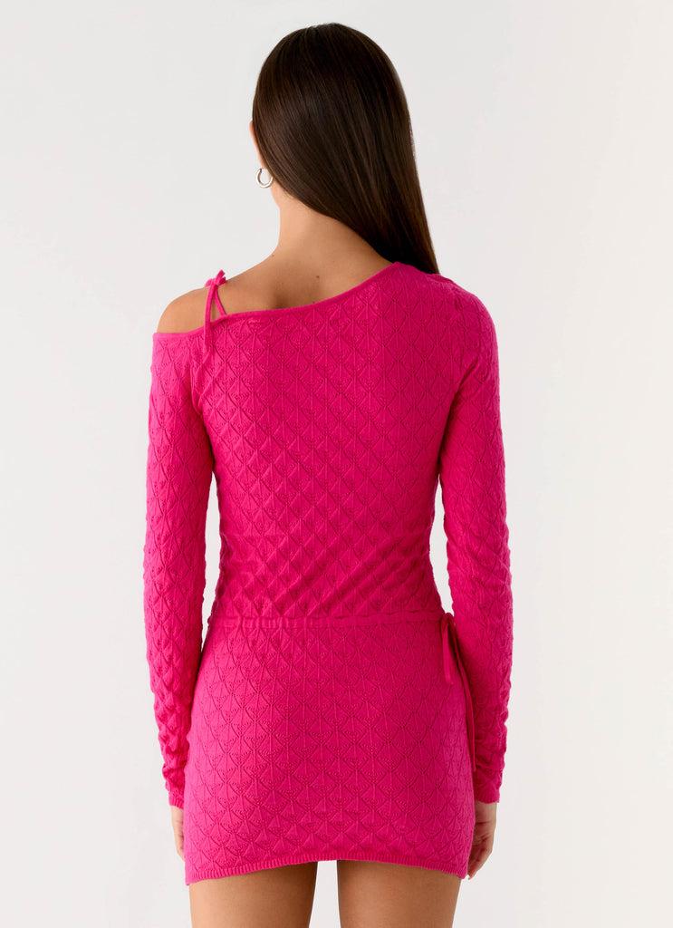 Peppermayo Peppermayo Exclusive - Thalia Knit Mini Dress - Fuchsia