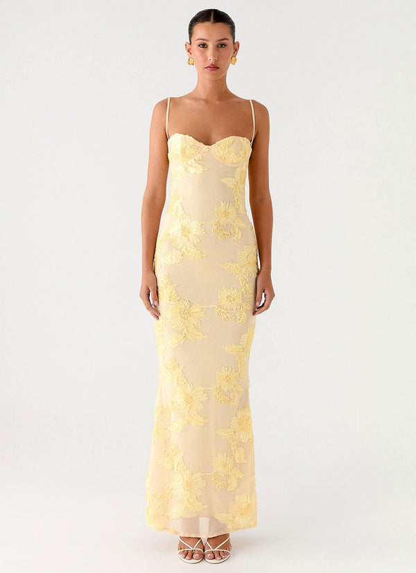 peppermayo Peppermayo Exclusive - That Girl Maxi Dress - Lemon