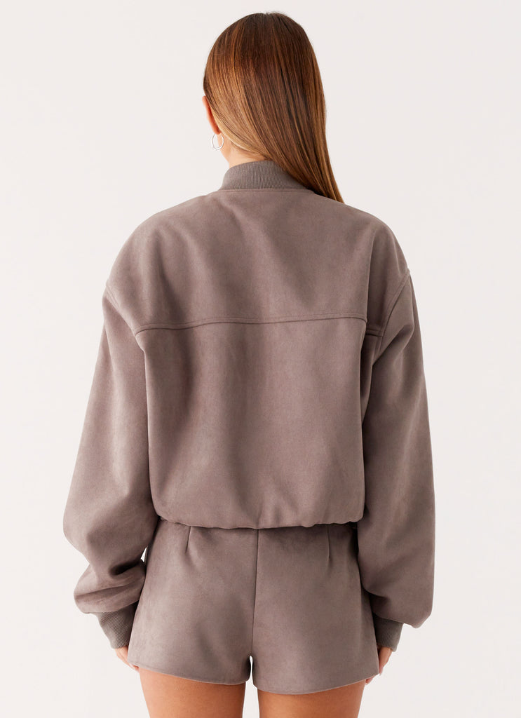 Peppermayo Peppermayo Exclusive - Thats Chill Bomber Jacket - Grey
