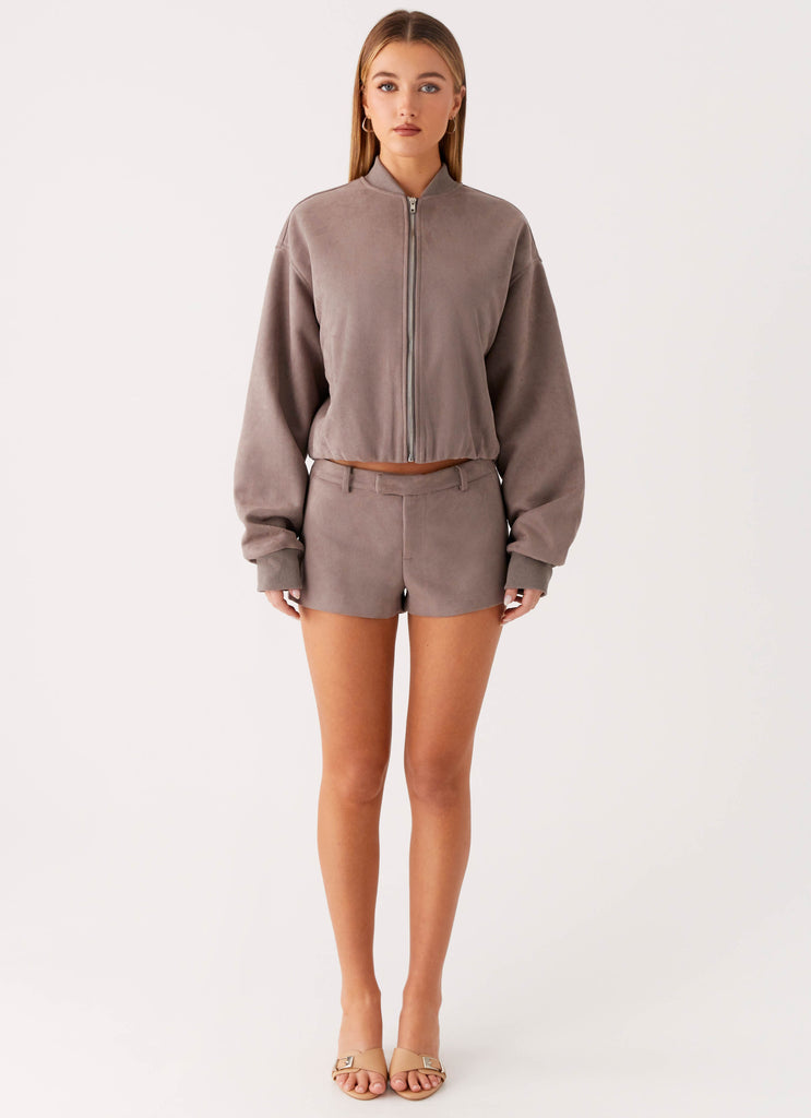 Peppermayo Peppermayo Exclusive - Thats Chill Bomber Jacket - Grey