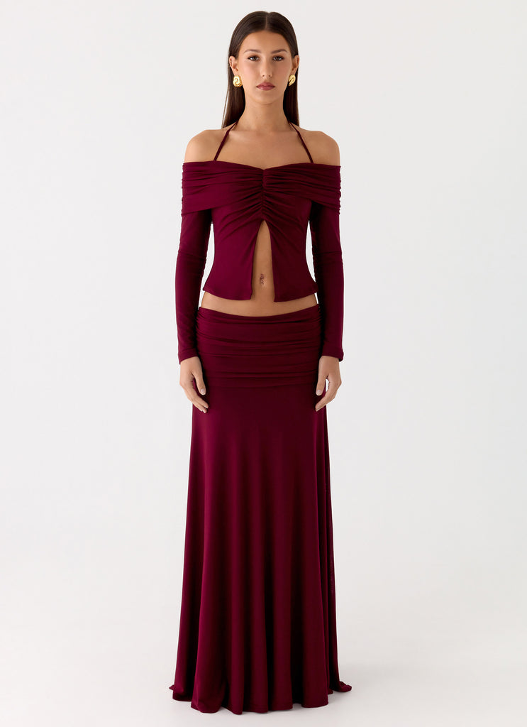 Peppermayo Peppermayo Exclusive - Thorness Long Sleeve Top - Plum