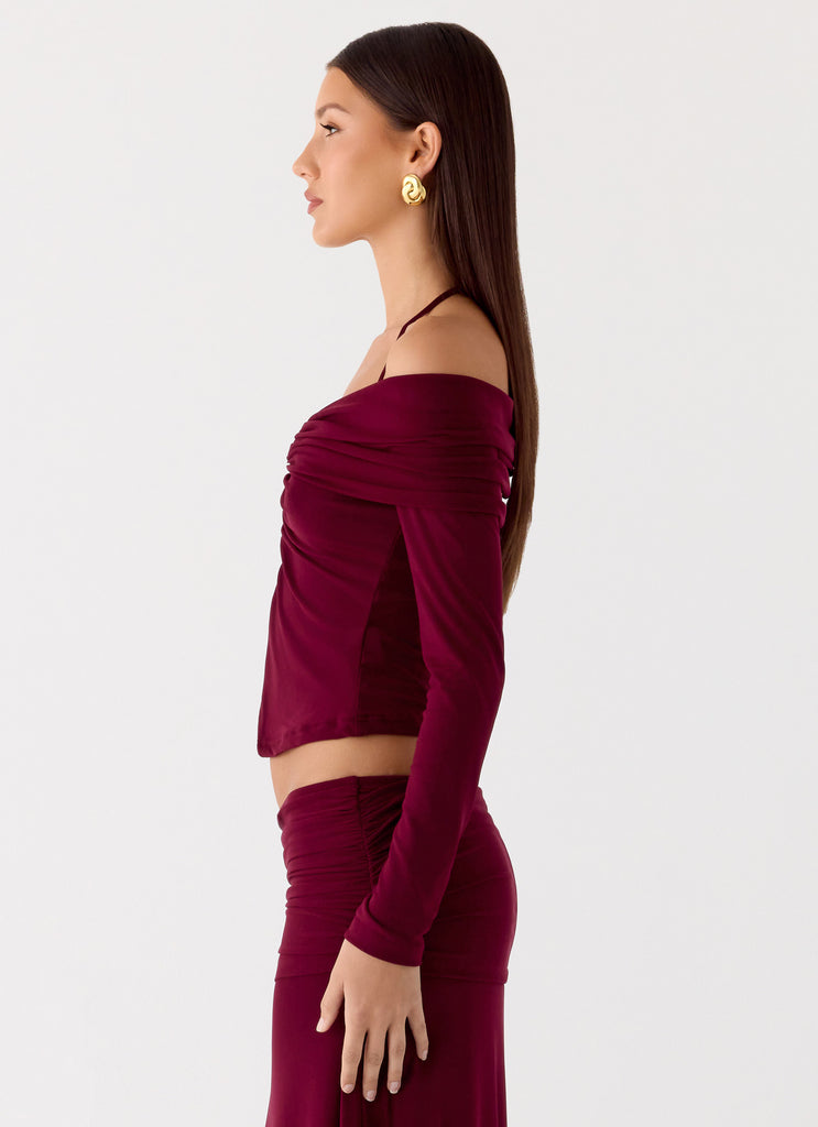 Peppermayo Peppermayo Exclusive - Thorness Long Sleeve Top - Plum