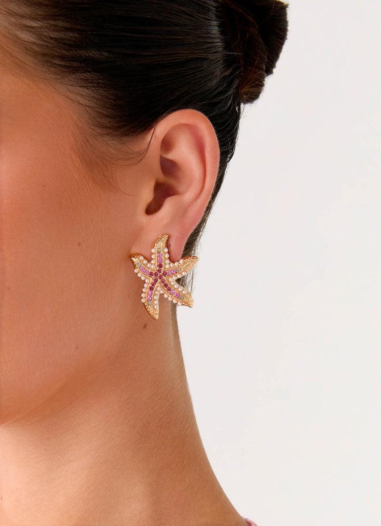 Peppermayo Peppermayo Exclusive - Tidebreaker Earrings - Pink