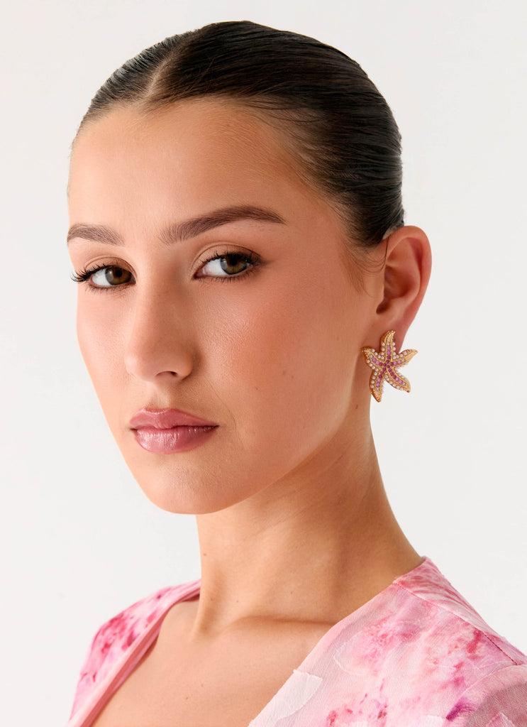 Peppermayo Peppermayo Exclusive - Tidebreaker Earrings - Pink