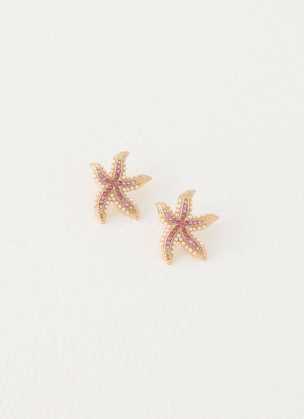 peppermayo Peppermayo Exclusive - Tidebreaker Earrings - Pink