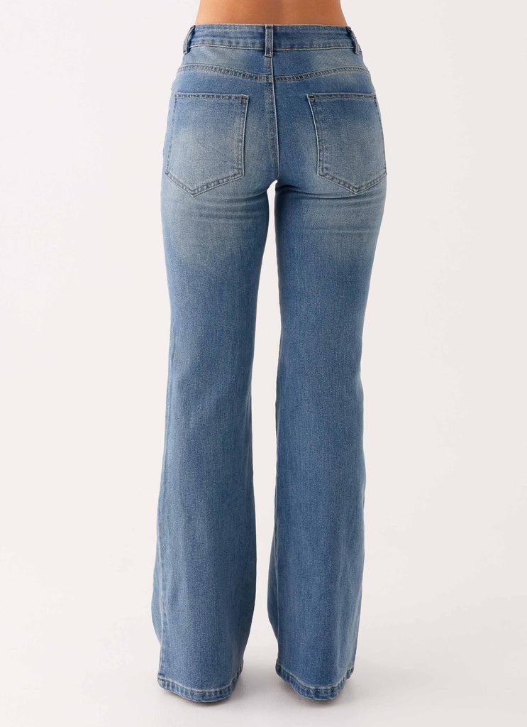 Peppermayo Peppermayo Exclusive - Tomi Bootleg Denim Jeans - Vintage Blue