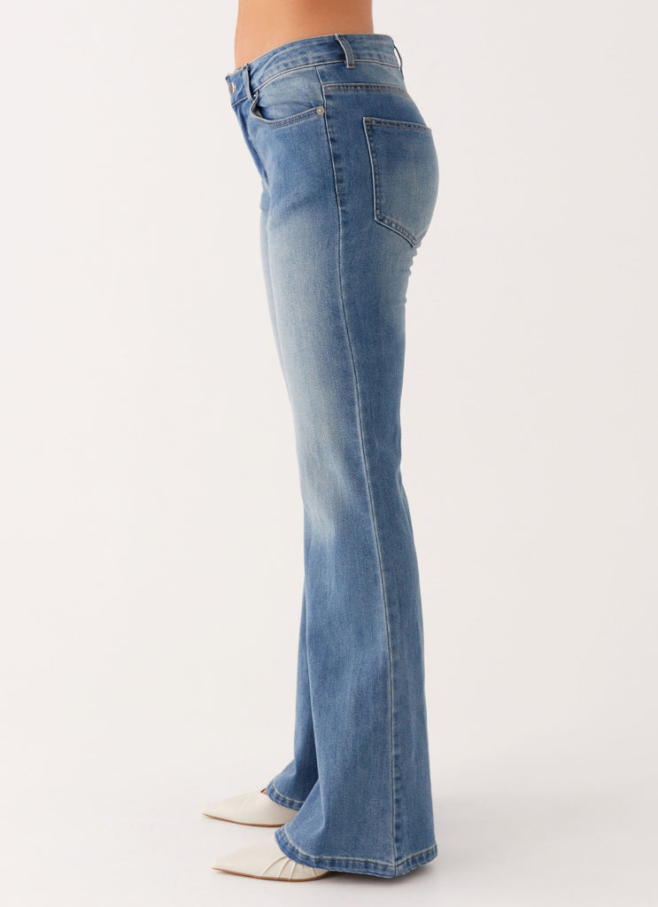 Peppermayo Peppermayo Exclusive - Tomi Bootleg Denim Jeans - Vintage Blue